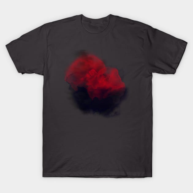 Red and Black smoke T-Shirt by InspirationalDesign